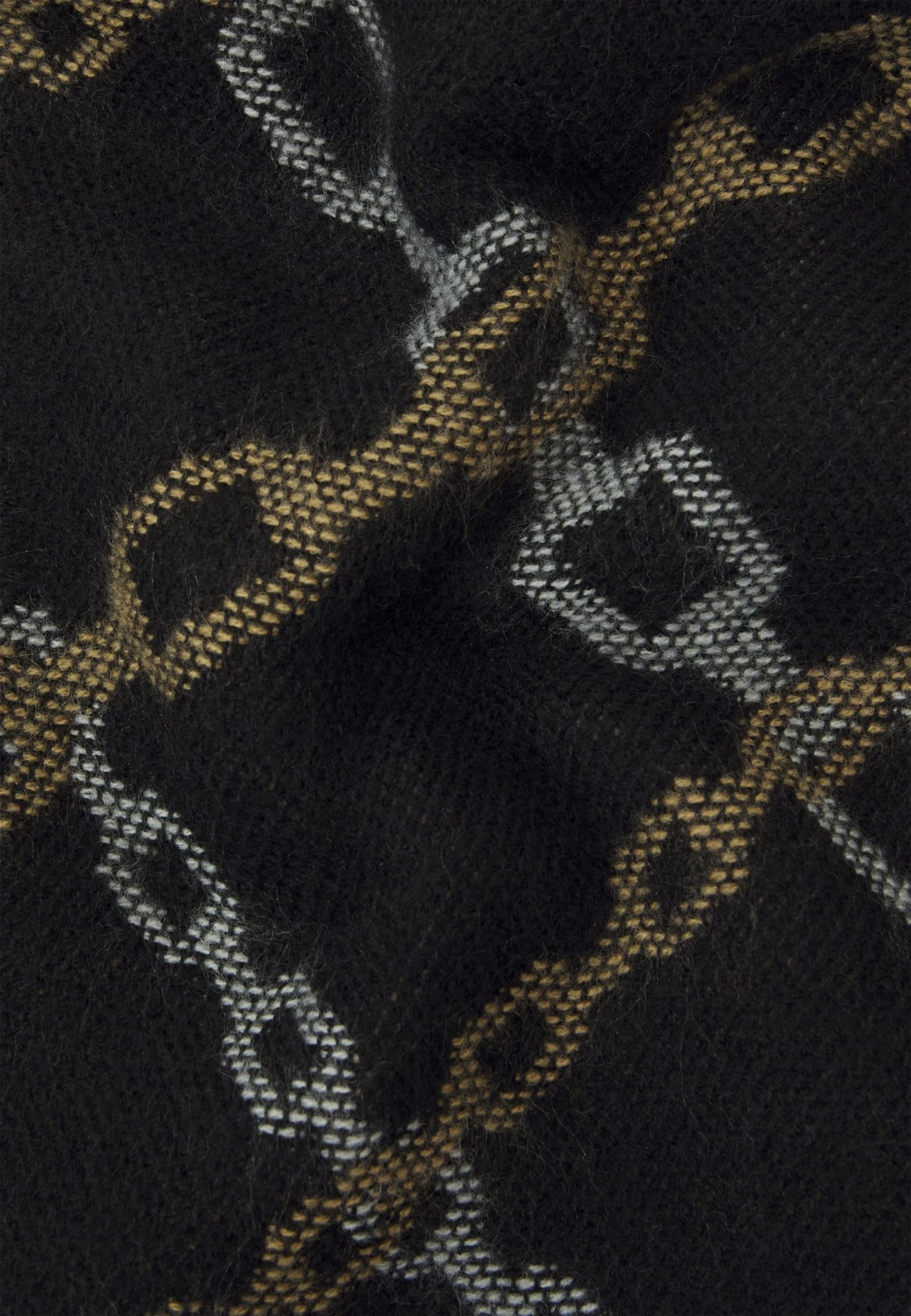 Even&Odd Sciarpa - Black/Camel/Off-White - immagine 2