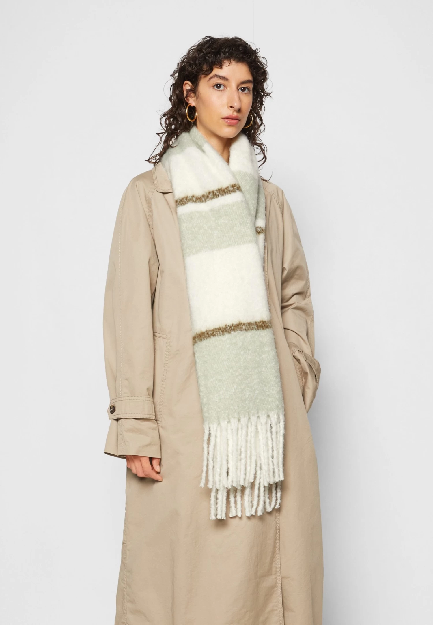 Even&Odd Sciarpa - Green/White - immagine 3