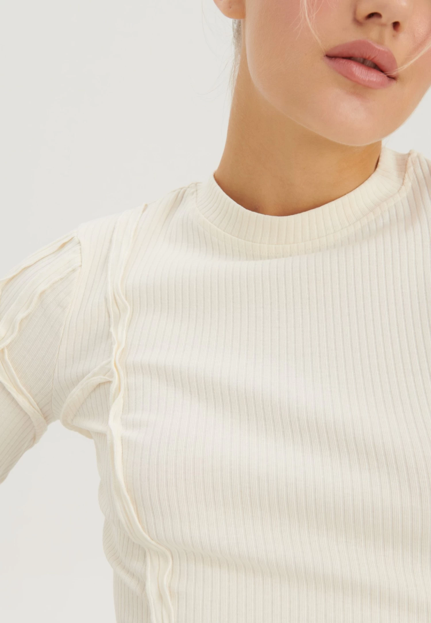 Even&Odd Maglietta A Manica LungaOff-White Donna T-shirt E Top EV421D24O-A11 - immagine 6