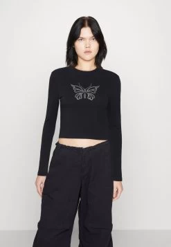 Even&Odd Maglietta A Manica LungaBlack Donna T-shirt E Top EV421D216-Q11