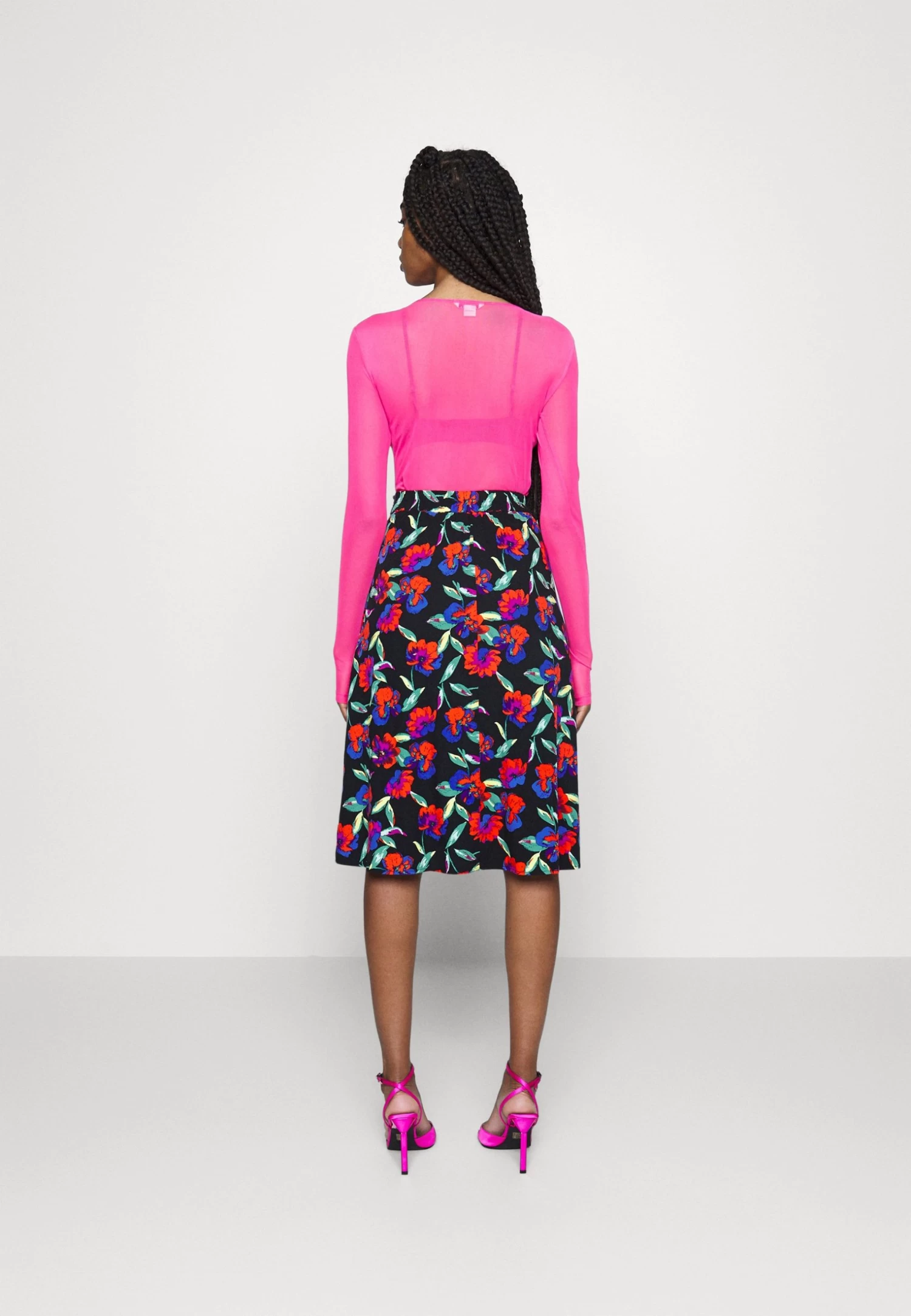Even&Odd Midi Skirt With Shell FabricGonna A CampanaMulticoloured Donna Gonne EV421B0BZ-K11 - immagine 3