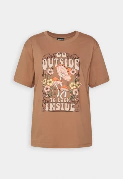 Even&Odd T-Shirt Con StampaBrown Donna T-shirt E Top EV421D21S-O11