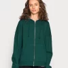 Even&Odd Felpa Con Zip - Dark Green