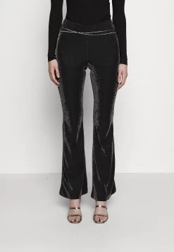 Pantaloni - - Black- Silver