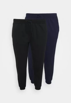 2Er PackSlim Fit JoggersPantaloni SportiviBlack/Blue Donna Pantaloni EVB21A00T-Q12