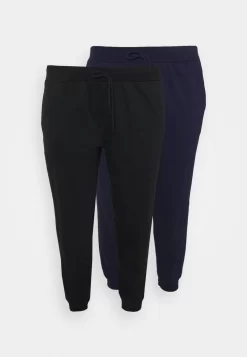2Er PackSlim Fit JoggersPantaloni SportiviBlack/Blue Donna Pantaloni EVB21A00T-Q12