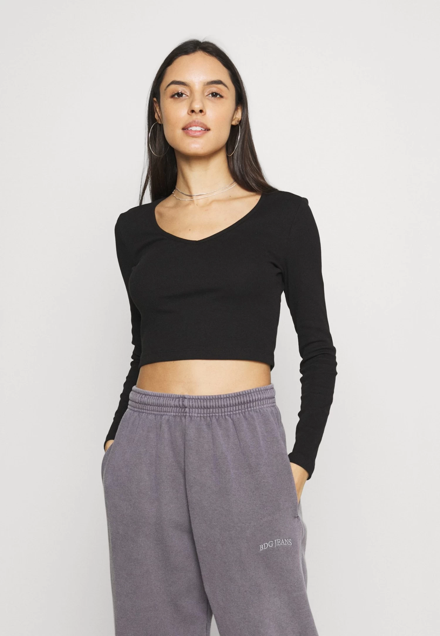 Even&Odd 3 PackMaglietta A Manica LungaBlack/White/Grey Donna T-shirt E Top EV421D1LT-Q11 - immagine 2