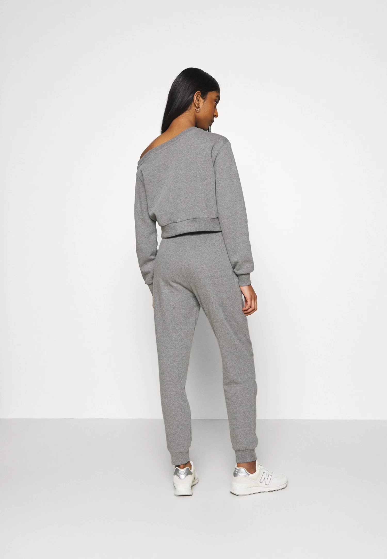 Even&Odd Off Shoulder&Jogger SetFelpaMottled Grey Donna Felpe EV421A09E-C11 - immagine 4