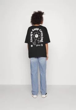Even&Odd Liz Keep Growing Mascot / 802BlackT-Shirt Con Stampa802Black Donna T-shirt E Top EV421D254-Q11