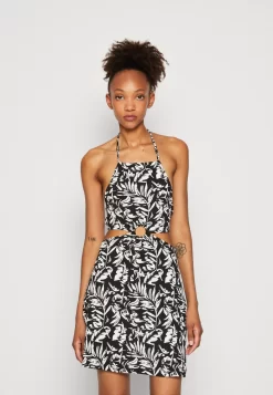 Even&Odd Vestito EstivoBlack White Donna Vestiti EV421C1E9-Q11