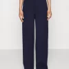 Petite Tailored Wide Leg TrouserPantaloniDark Blue Donna Pantaloni EVF21A026-K11