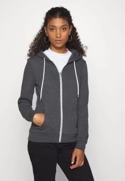 Even&Odd Felpa Con ZipMottled Dark Grey Donna Felpe EV421J088-C11