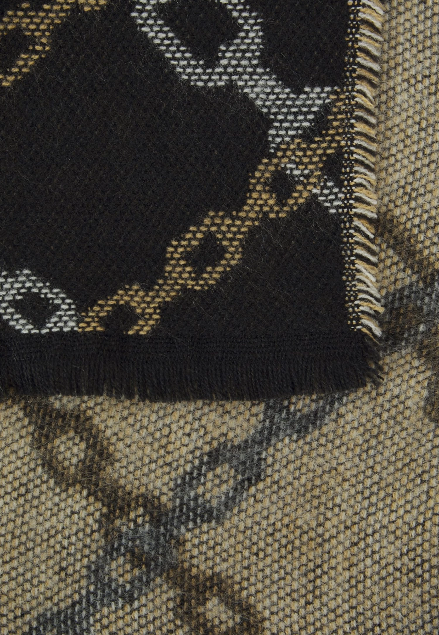 Even&Odd Sciarpa - Black/Camel/Off-White - immagine 3