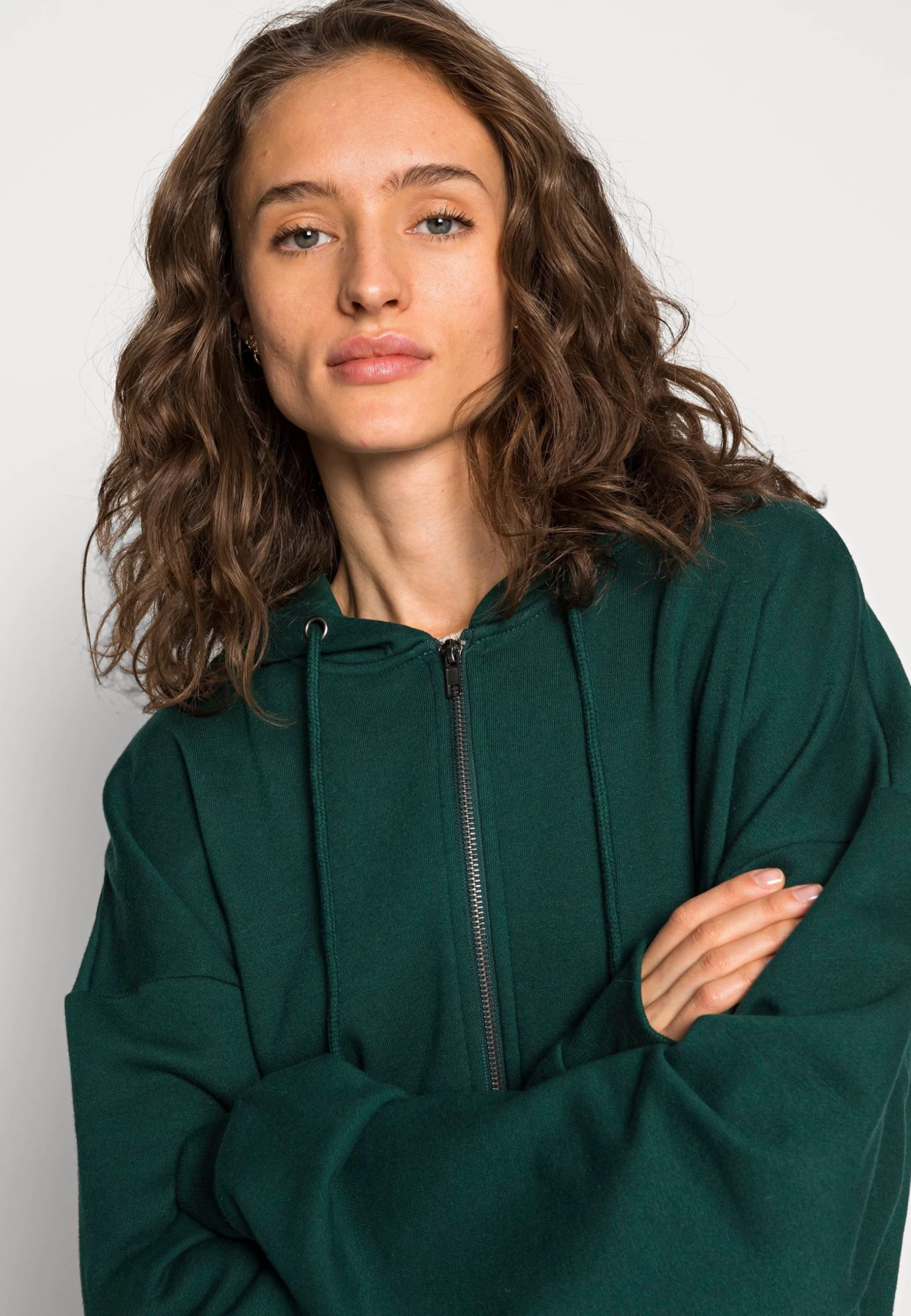 Even&Odd Felpa Con Zip - Dark Green - immagine 5