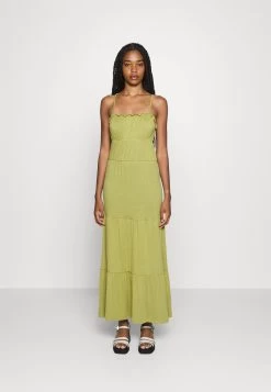 Even&Odd Maxi Dress Tiered Skirt Vestito LungoGreen Donna Vestiti EV421C1CC-M11