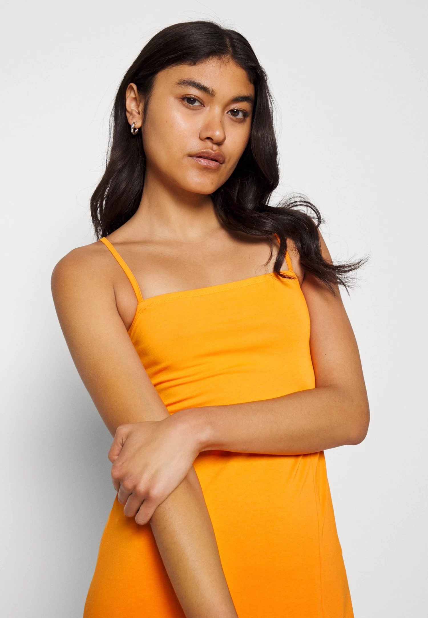 Even&Odd Strappy Mini Bodycon Dress- Vestito Di Maglina - Orange - immagine 4