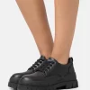 Even&Odd StringateBlack Donna Scarpe Piatte EV411E04M-Q11