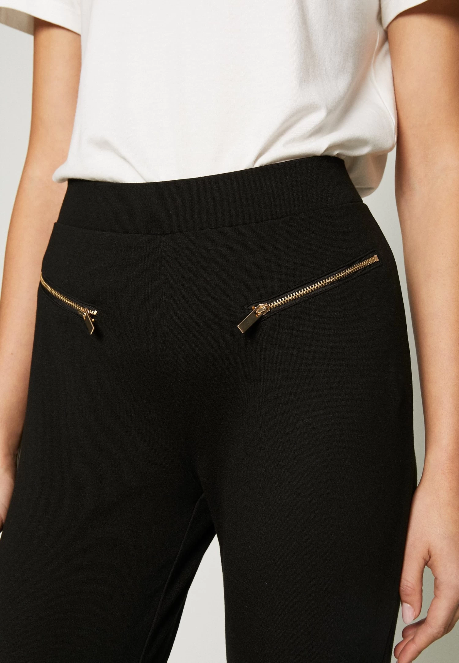 Even&Odd Zip Punto LeggingsLeggingsBlack Donna Pantaloni EV421A07Z-Q11 - immagine 5