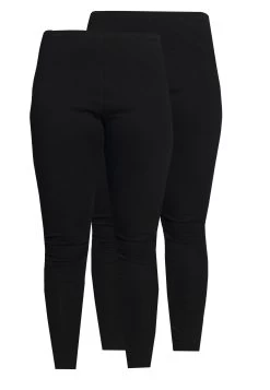 2 PackLeggingsBlack Donna Pantaloni EVB21A00N-Q11