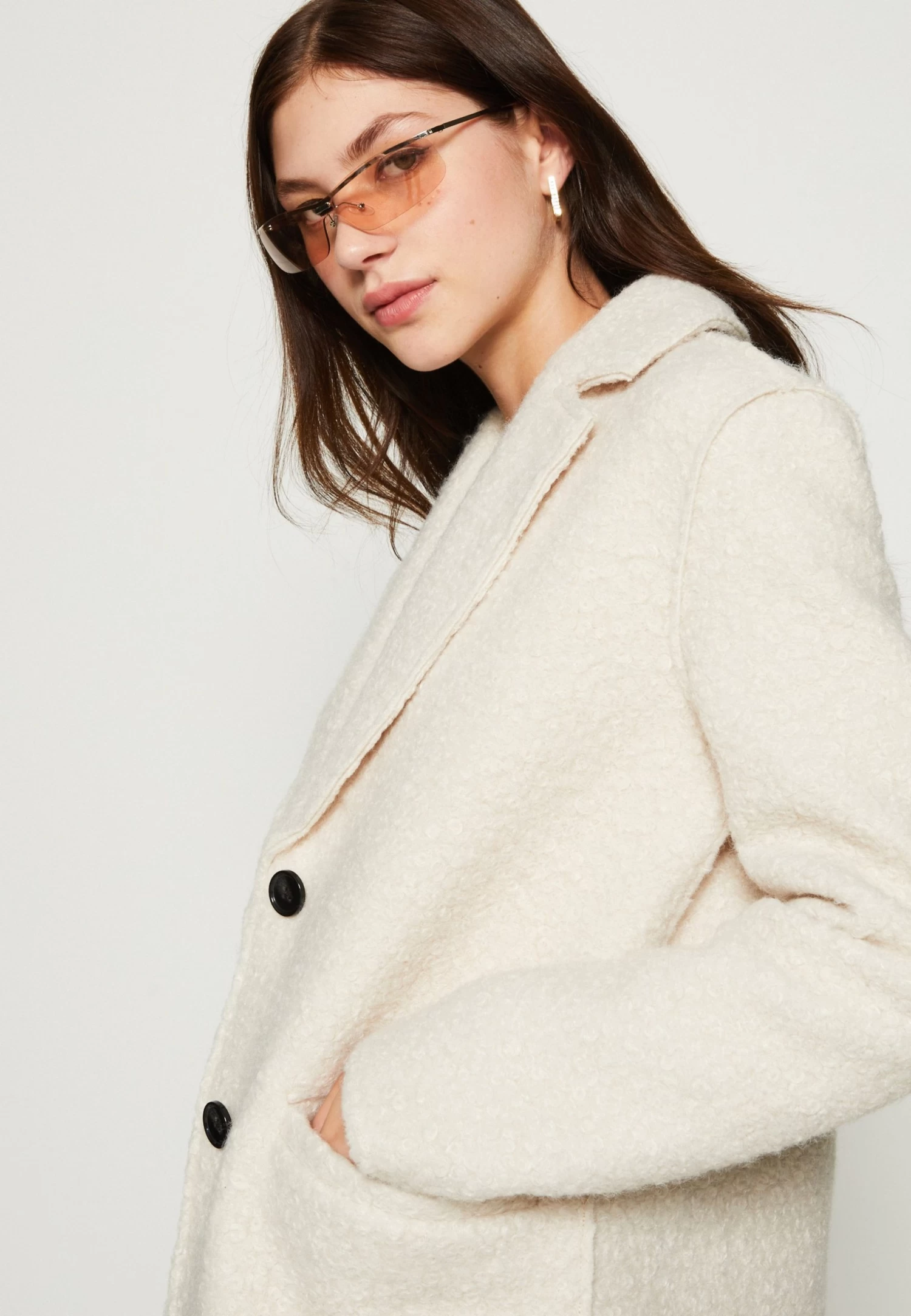 Even&Odd Cappotto CortoOff White Donna Cappotti EV421U038-A11 - immagine 4