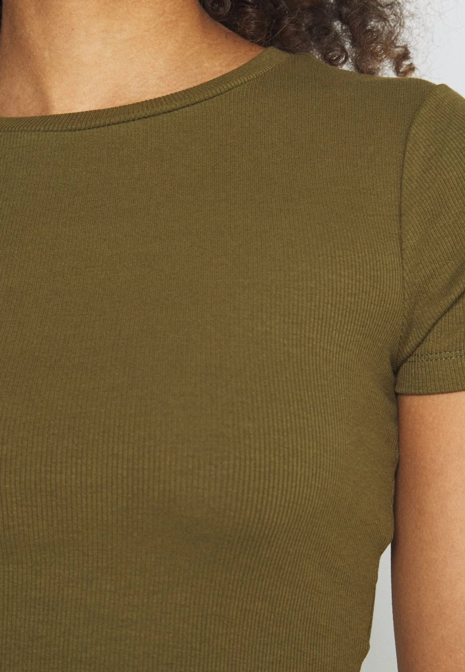 Even&Odd 3 PackT-Shirt BasicBlack/White/Khaki Donna T-shirt E Top EV421D1CU-Q11 - immagine 8