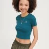 Even&Odd T-Shirt BasicTeal Donna T-shirt E Top EV421D25E-P11
