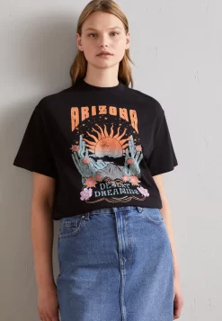 Even&Odd T-Shirt Con StampaBlack Donna T-shirt E Top EV421D26L-Q11