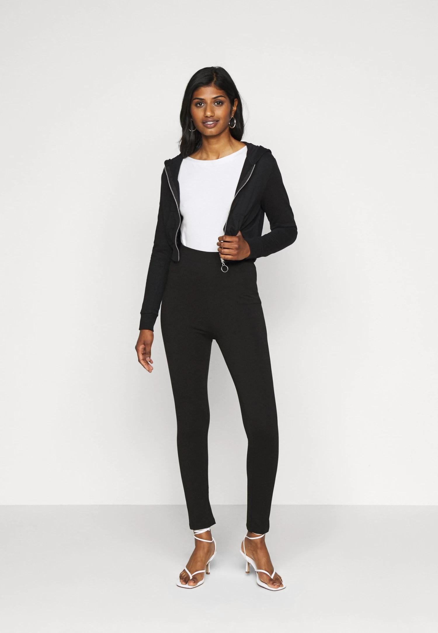 Felpa Con ZipBlack Donna Felpe EVF21J002-Q11 - immagine 2