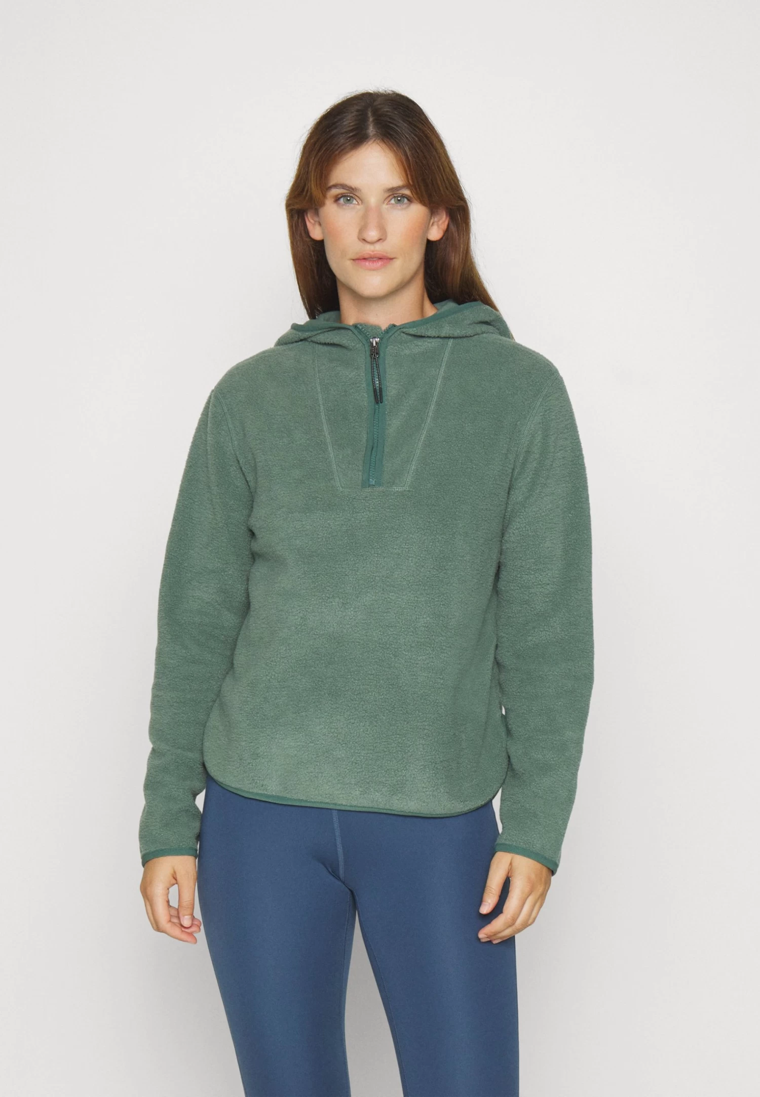 Felpa In PileDark Green Donna Felpe EV941F00S-M11