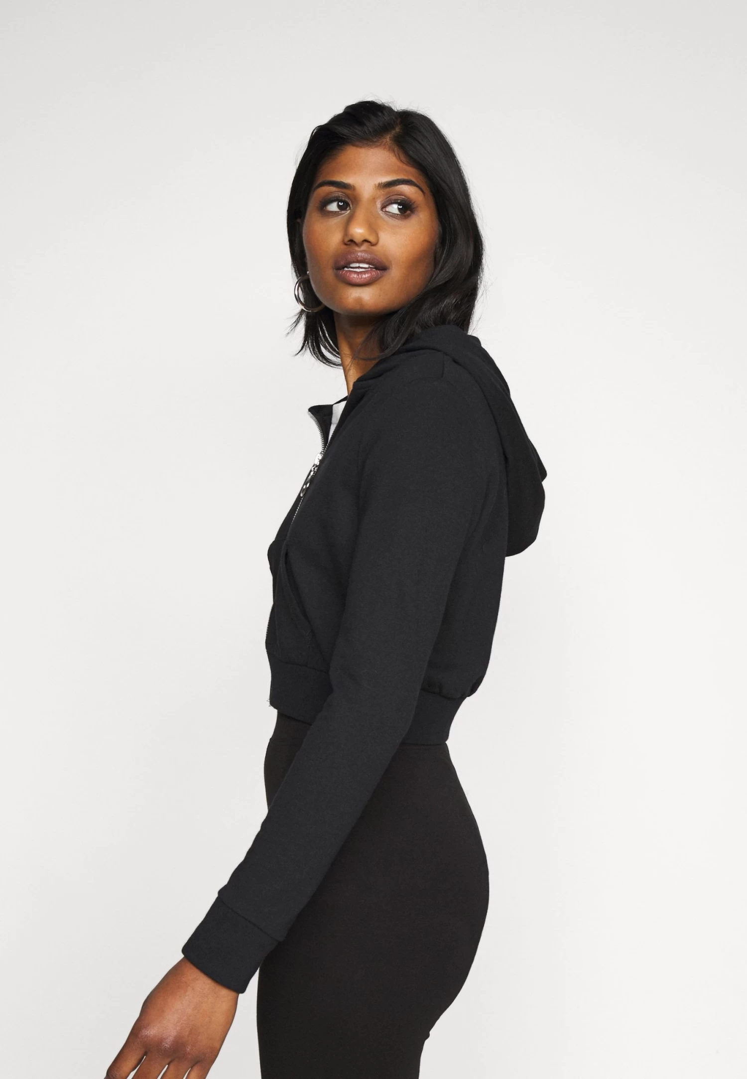 Felpa Con ZipBlack Donna Felpe EVF21J002-Q11 - immagine 4