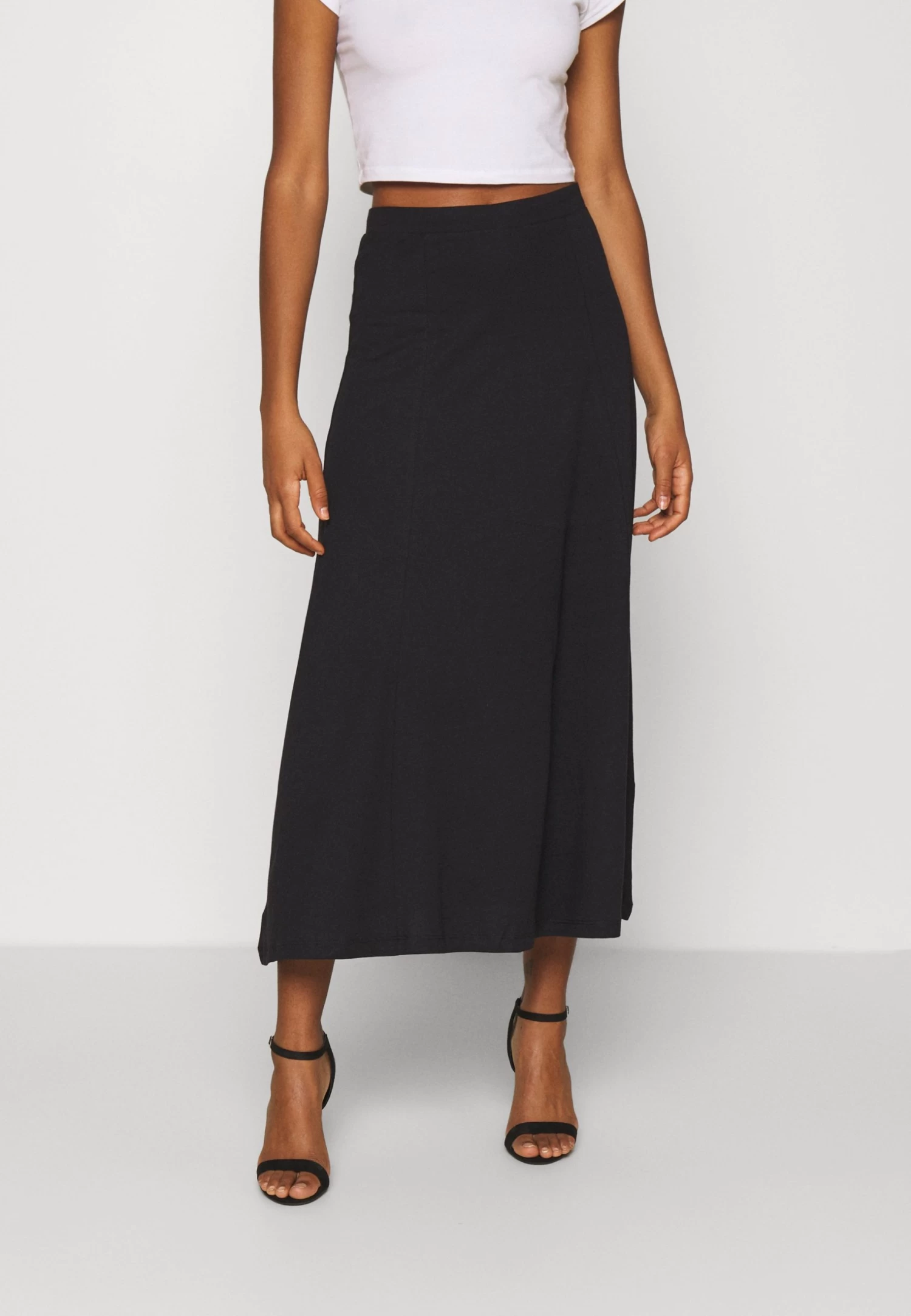 Even&Odd Basic Maxi Skirt - Gonna A Campana - Black