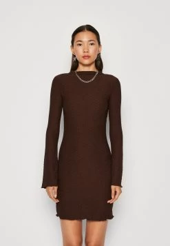 Even&Odd Vestito Di Maglina - Dark Brown