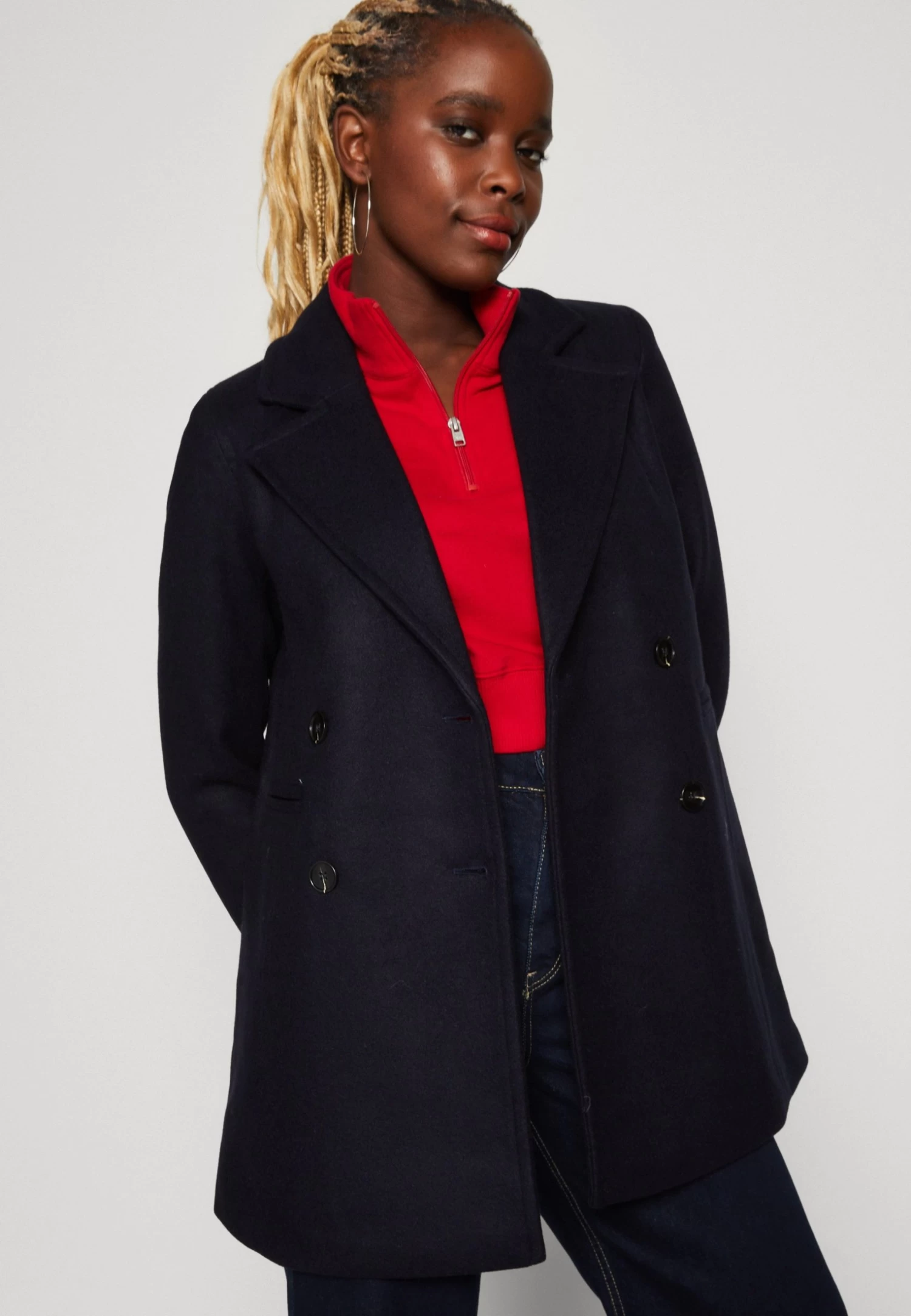 Even&Odd Cappotto CortoDark Blue Donna Cappotti EV421U03D-K11 - immagine 4