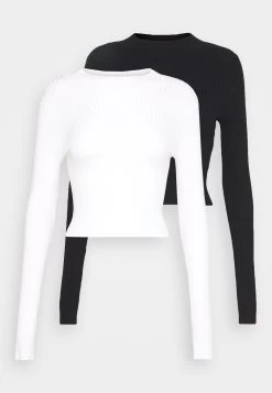 Even&Odd 2 PackMaglioneBlack/White Donna Maglieria EV421I0CL-Q11