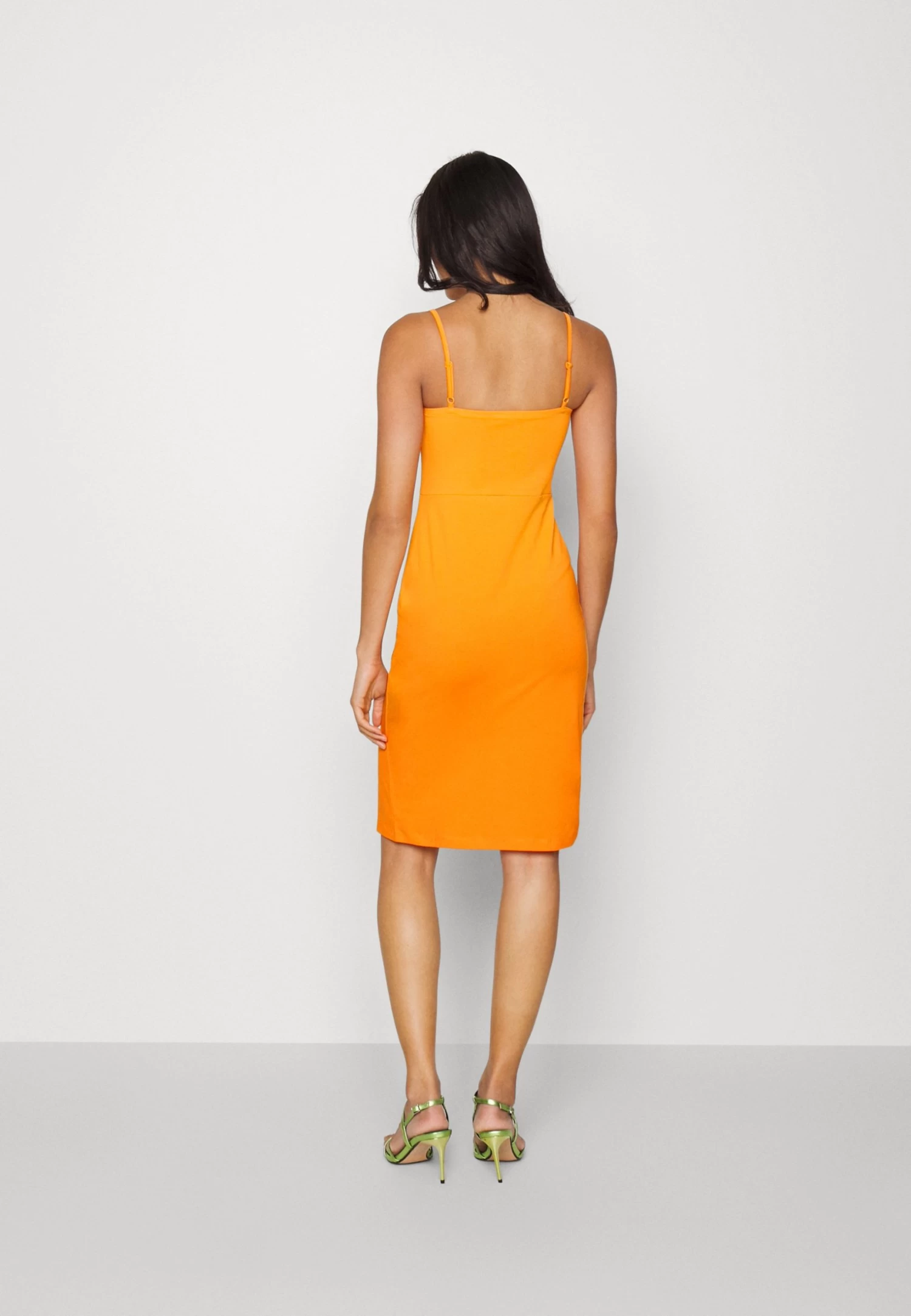 Even&Odd Strappy Mini Bodycon Dress- Vestito Di Maglina - Orange - immagine 3