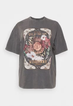 T-Shirt Con StampaBlack Donna T-shirt E Top EVB21D04M-Q11