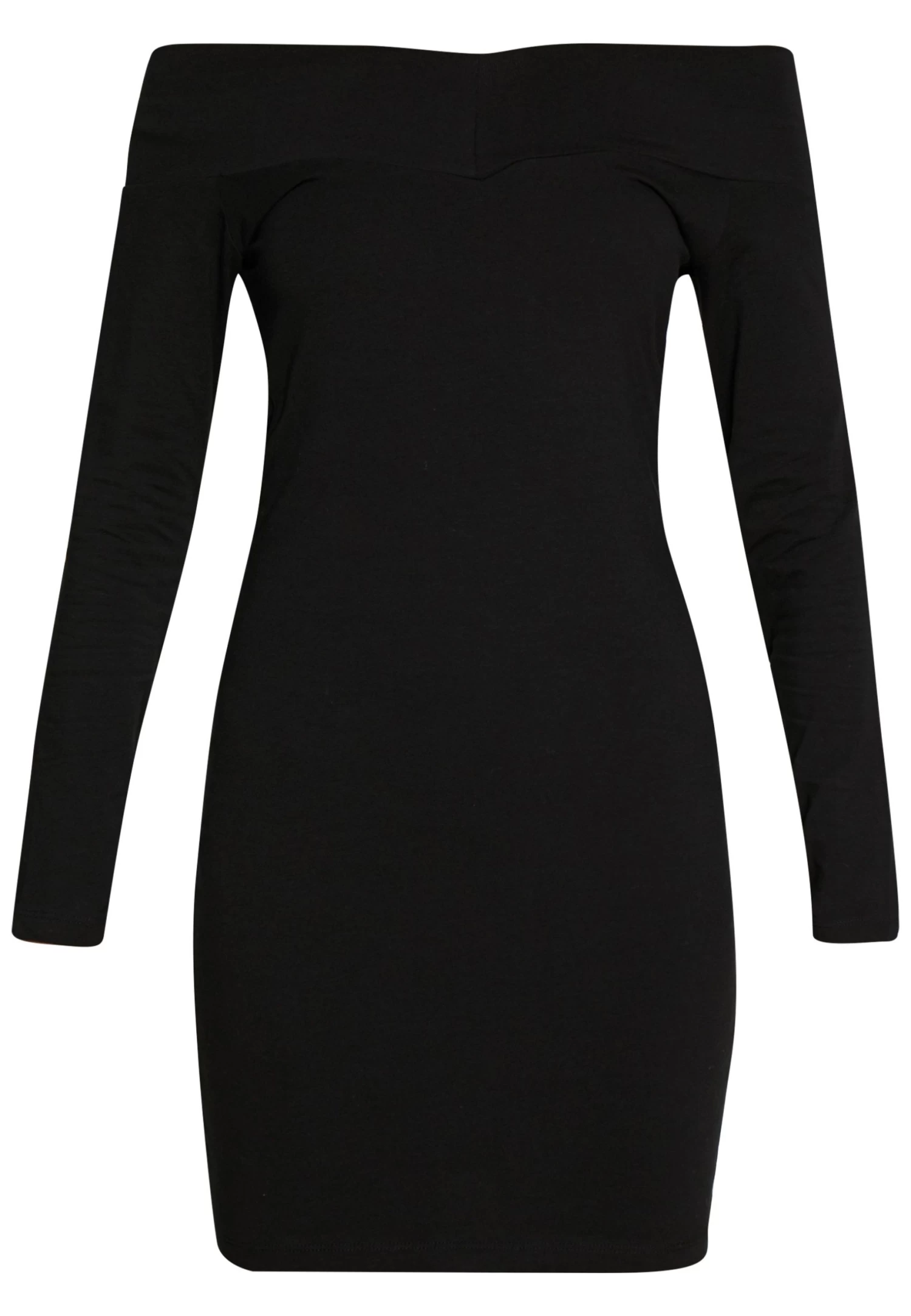 Even&Odd BasicOff-Shoulder Mini Long Sleeves DressTubinoBlack Donna Vestiti EV421C0ZW-Q11 - immagine 5