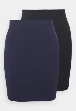 Even&Odd 2 Pack - Minigonna - Dark Blue/Black