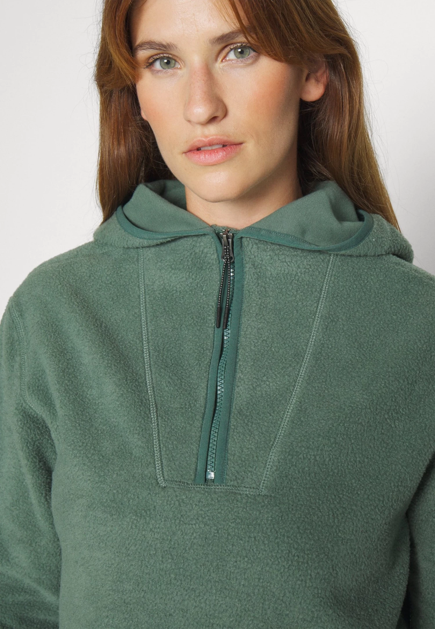 Felpa In PileDark Green Donna Felpe EV941F00S-M11 - immagine 5