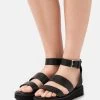 Sandali Con PlateauBlack Donna Sandali EVC11A012-Q11