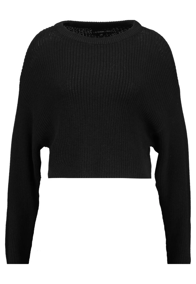 Even&Odd Cropped JumperMaglioneBlack Donna Maglieria EV421I09V-Q11 - immagine 5