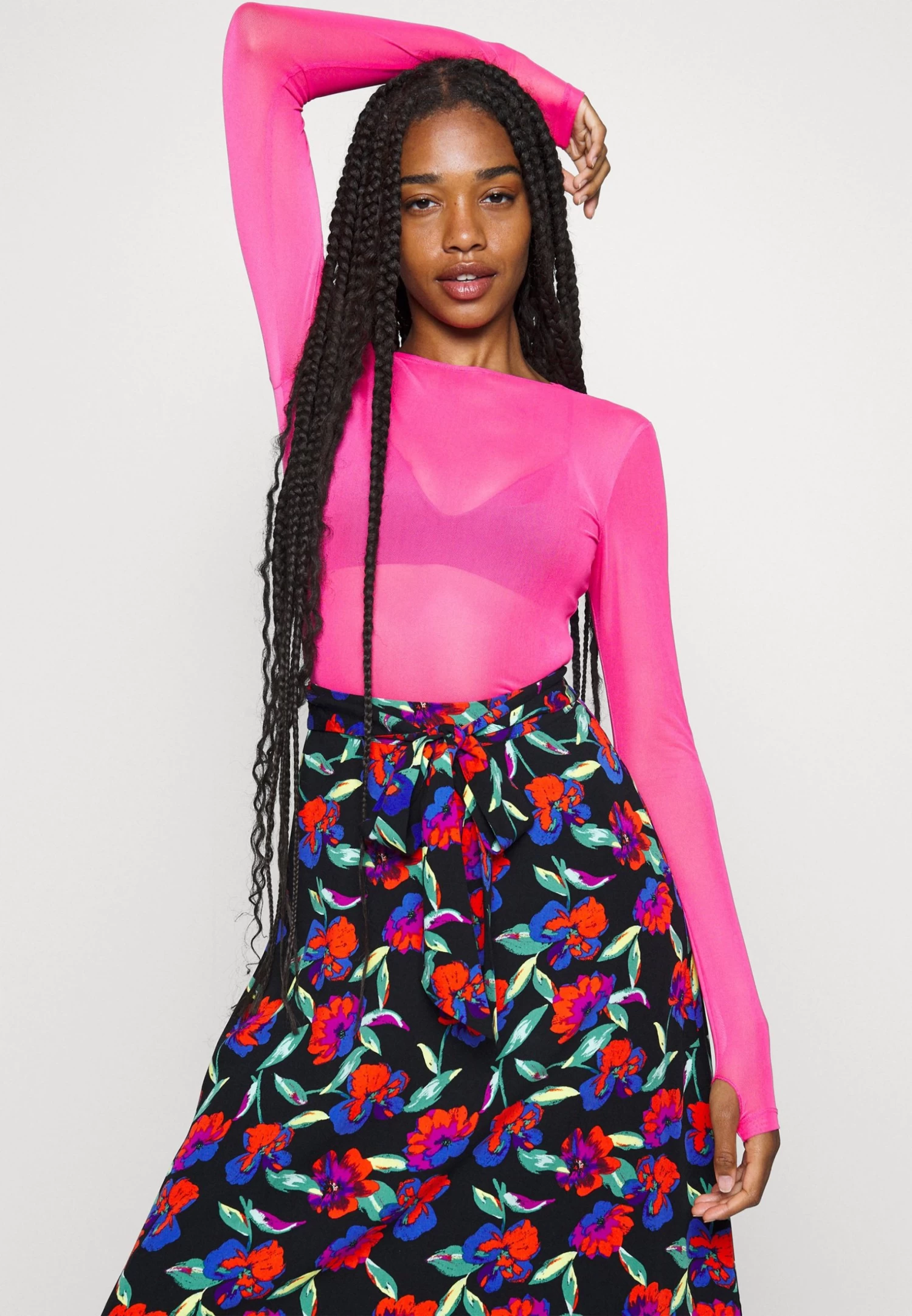 Even&Odd Midi Skirt With Shell FabricGonna A CampanaMulticoloured Donna Gonne EV421B0BZ-K11 - immagine 5