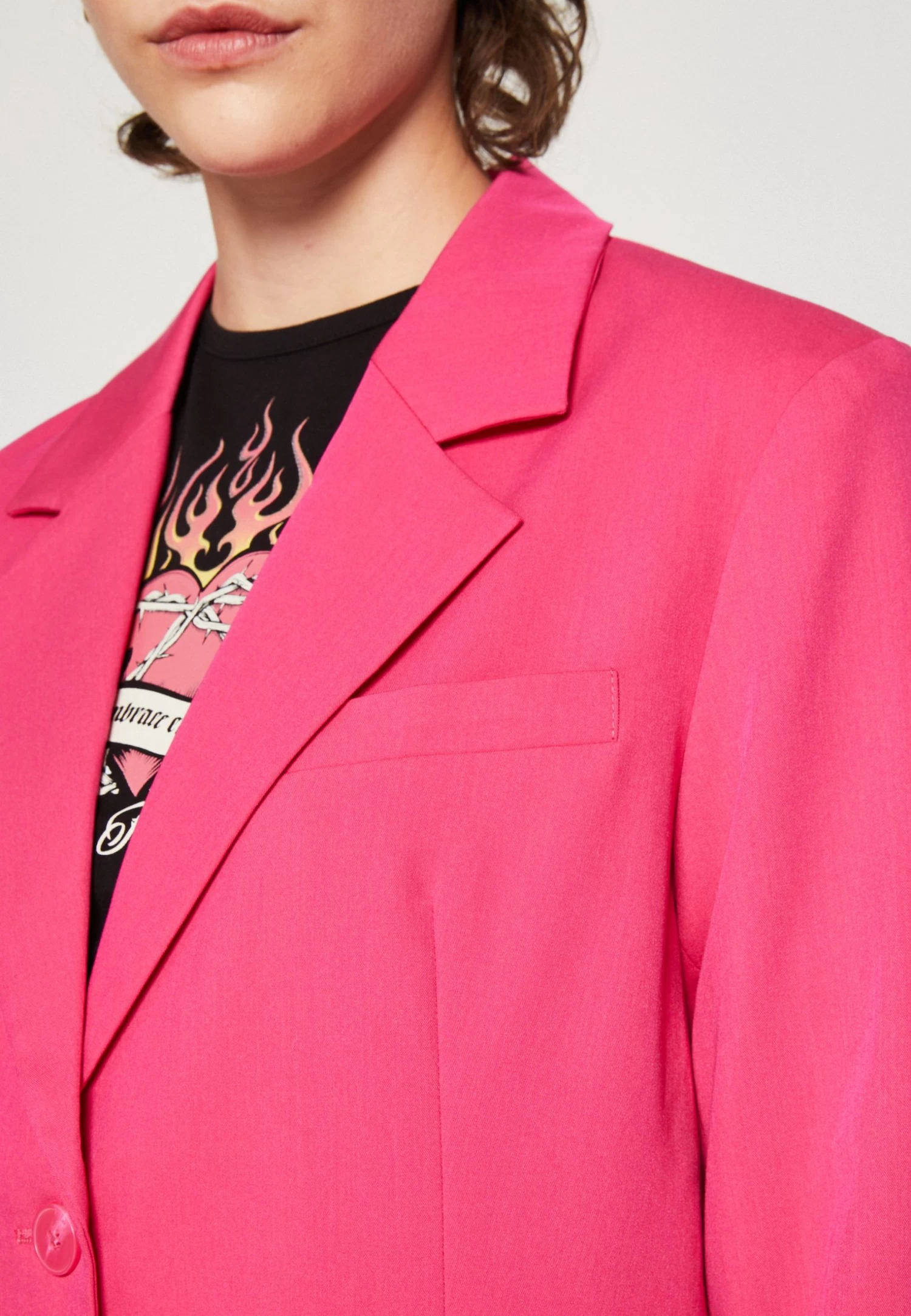 Even&Odd Oversize Kurzmantel - Giacca Leggera - Pink - immagine 6