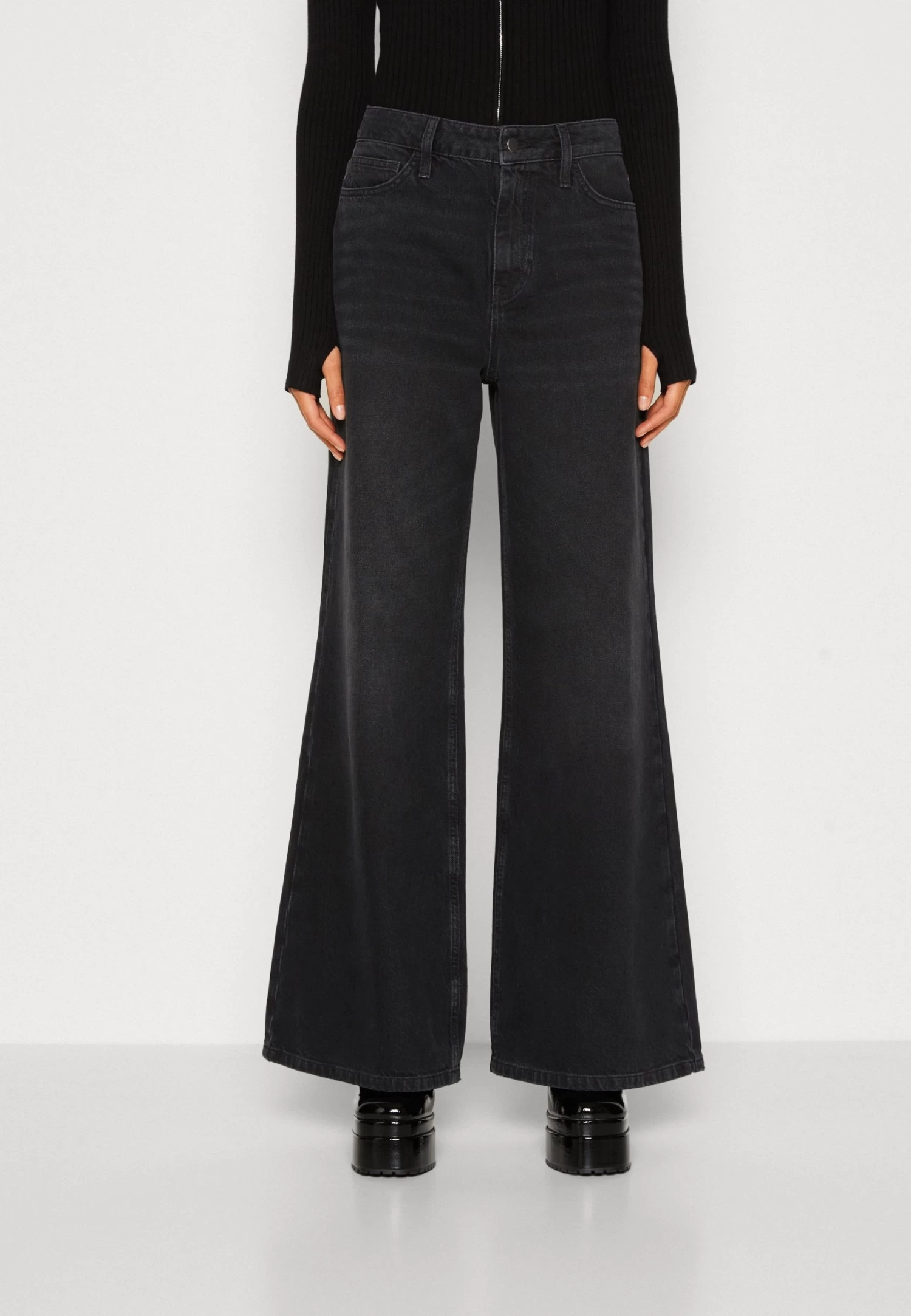 Even&Odd Jeans A ZampaBlack Denim Donna Jeans EV421N06F-Q11