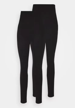 Even&Odd High Waisted Leggings 2 Pack- Leggings - Black
