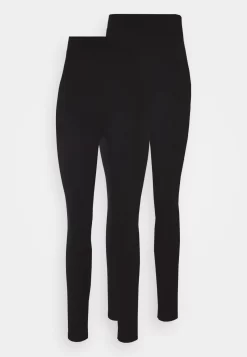 Even&Odd High Waisted Leggings 2 Pack- Leggings - Black