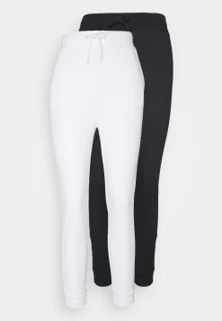 Even&Odd 2Er PackSlim Fit JoggersPantaloni SportiviBlack/ White Donna Pantaloni EV421A08U-Q11