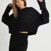 Even&Odd Cropped JumperMaglioneBlack Donna Maglieria EV421I09V-Q11